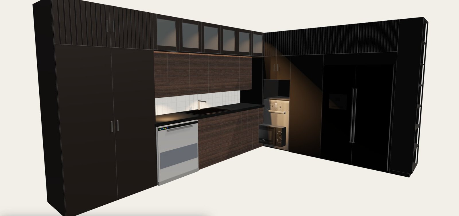 Cocina «How I made this» — vista 3D en MuebleLab